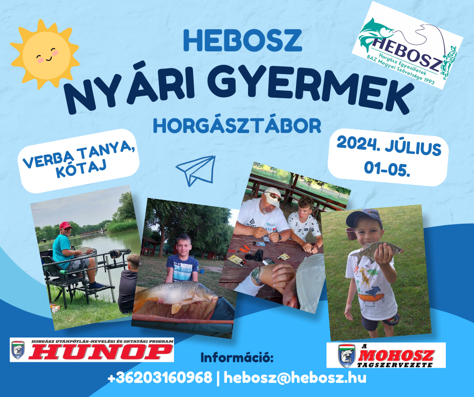 Nyári Gyermek Horgásztábor