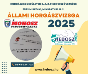 HORGÁSZVIZSGÁK 2025.évben